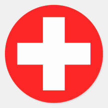 Editable Hintergrund, die Flagge von der Schweiz Sticker