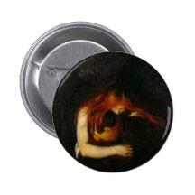 Edvard Munch - Vampir Anstecknadelbutton