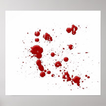 Eeew, ist dieses Blut auf Ihrem Poster