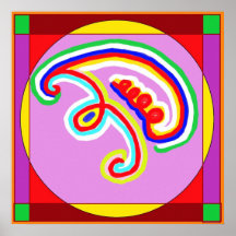 EEYAWA = Karuna Reiki heilendes Symbol Poster