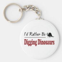 Eher gräbt Dinosaurier Schlüsselanhänger