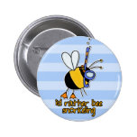 eher schnorchelnde Biene Anstecknadelbuttons