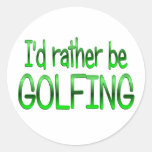 Eher spielt Golf Aufkleber