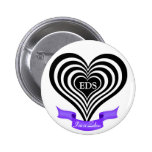 Ehlers-Danlos EDS bin ich ein Zebra-Bewusstseins-K Button