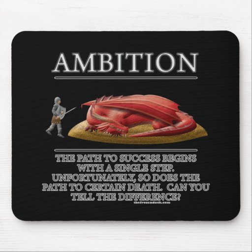 Ehrgeiz-Fantasie(De) Motivator Mousepad