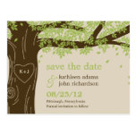 Eichen-Baum-Save the Date Postkarte
