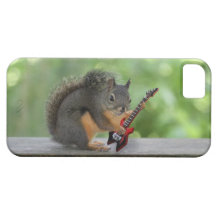 Eichhörnchen, das E-Gitarre spielt iPhone 5 Hüllen