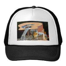 Eichhörnchen und Gitarre Retromütze