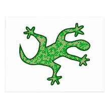 Eidechse lizard postkarten