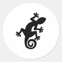 Eidechse Runder Sticker