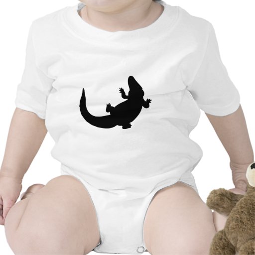 Eidechse schwarzes saurian shirt