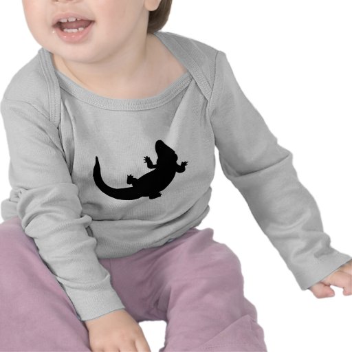 Eidechse schwarzes saurian tshirt