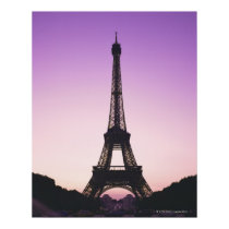Eiffelturm am Sonnenuntergang poster