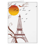 Eiffelturm, Herbst Karten