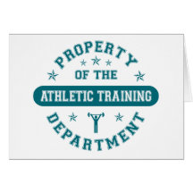 Eigentum der athletischen Trainings-Abteilung Grußkarten