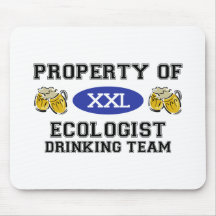 Eigentum des Ökologe-trinkenden Teams Mousepads