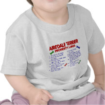 Eigentums-Gesetze 2 AIREDALES TERRIER Tshirts