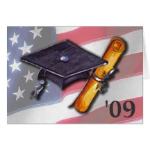 Ein amerikanischer Absolvent Grußkarte