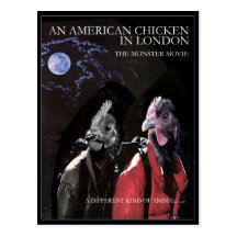 EIN AMERIKANISCHES HUHN IN LONDON POSTKARTE