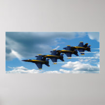 Ein blauer Streifen Poster