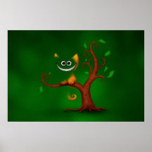 Ein Cheshire-Kätzchen (Verschwinden) Plakat