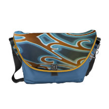 Ein einer netten Rickshaw-Bote-Tasche Kuriertaschen