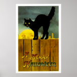 Ein fröhliches Halloween Plakatdruck