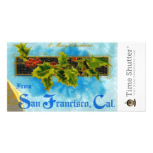 Ein fröhliches X'mas von San Francisco Individuelle Foto Karte
