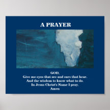 EIN GEBET PLAKATDRUCKE