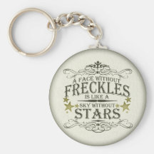 Ein Gesicht ohne Freckles Schlüsselanhänger
