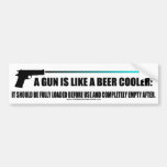 Ein Gewehr ist wie ein Biercoolerer Stoßaufkleber Autosticker