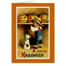 Ein glückliches Halloween Grußkarte