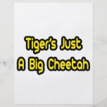Ein großer Gepard des Tigers gerade Flyer Druck