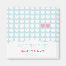 Ein im Million Herz-Save the Date Magneten