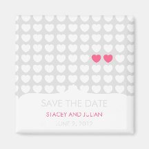 Ein im Million Herz-Save the Date Magneten