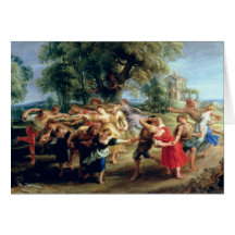 Ein ländlicher Tanz, 1636-40 Karte