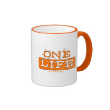 EIN LEBEN KEIN ZUGABEN-(orange) BECHER Teetasse