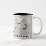 ein letzter Kussbecher Kaffee Tasse