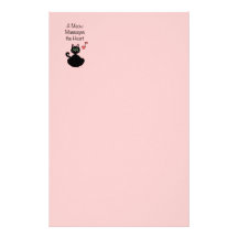 Ein Meow massiert das Herz Bedrucktes Papier