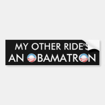 Ein Obamatron meine andere Fahrt Autosticker