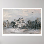 Ein Pferderennen in einem indischen Lager Sioux (0 Plakate