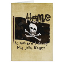 Ein Pirate´s Zuhause Grußkarte