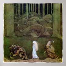 Ein Plakat der Abend Sommers Johns Bauer