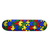 Ein Puzzlespiel-Skateboard Bedrucktes Skateboard