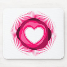 ein rotes Herz unterzeichnen herein Valentinsgrüße Mousepads