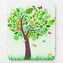 Ein Schmetterlings-Baum Mousepad