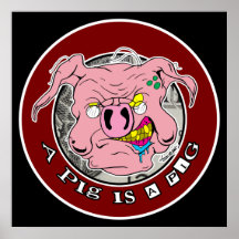 Ein Schwein ist ein Schwein! Plakatdruck