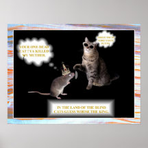 EIN TOTER CAT POSTERDRUCK