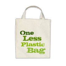 Ein weniger Plastiktasche