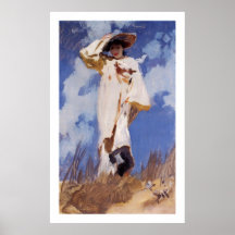 Ein Windstoß durch John Singer Sargent Posterdruck
